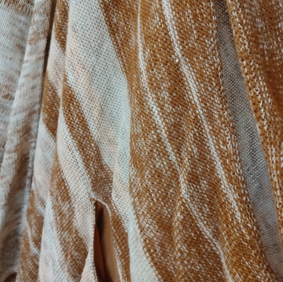Free People Boho Striped Oversized Wrap/Cardigan~ Size L - Picture 6 of 13